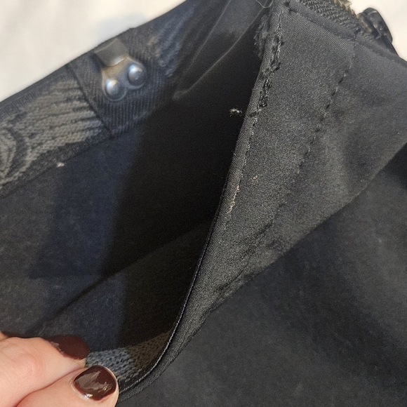 Volcom Battle Nimbus Stretch Pant Skinny Fit Snow Ski Zip Tech Flare Black M - Picture 7 of 10